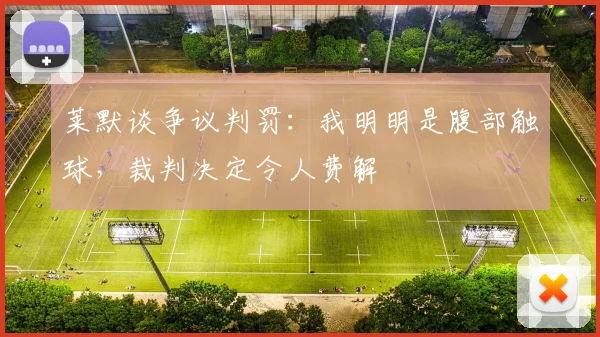莱默谈争议判罚:我明明是腹部触球,裁判决定令人费解