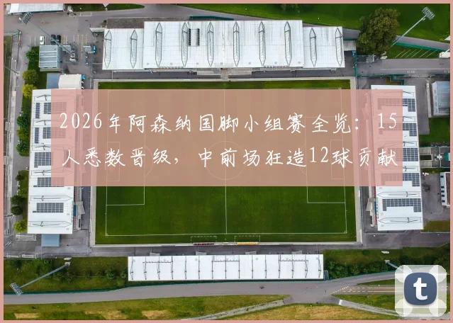 2026年阿森纳国脚小组赛全览：15人悉数晋级，中前场狂造12球贡献一览